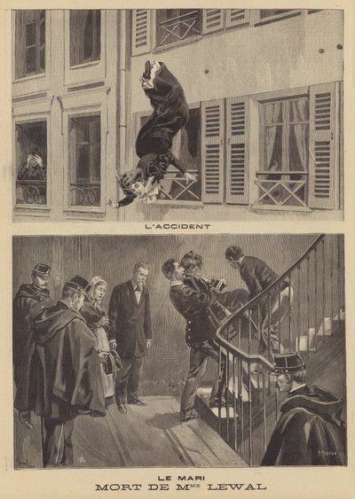 Death of the wife of an army officer by French School